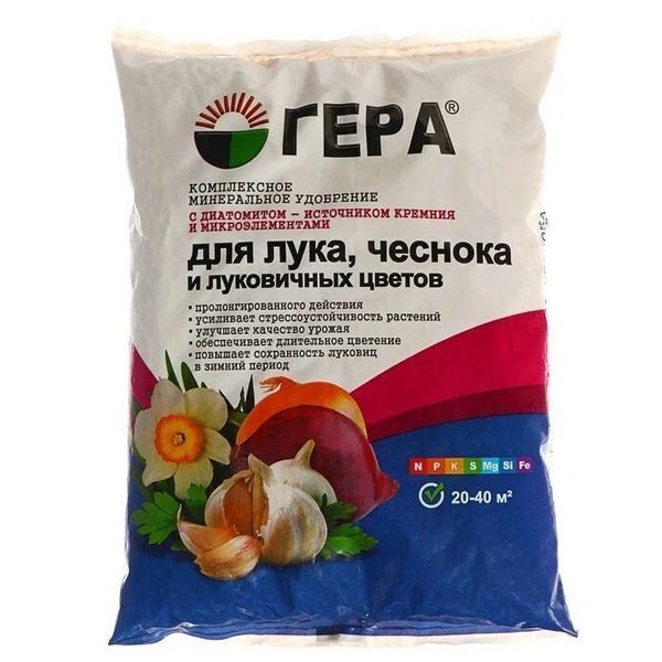 Удобрение для лука, чеснока и луковичных цветов 0,9 кг